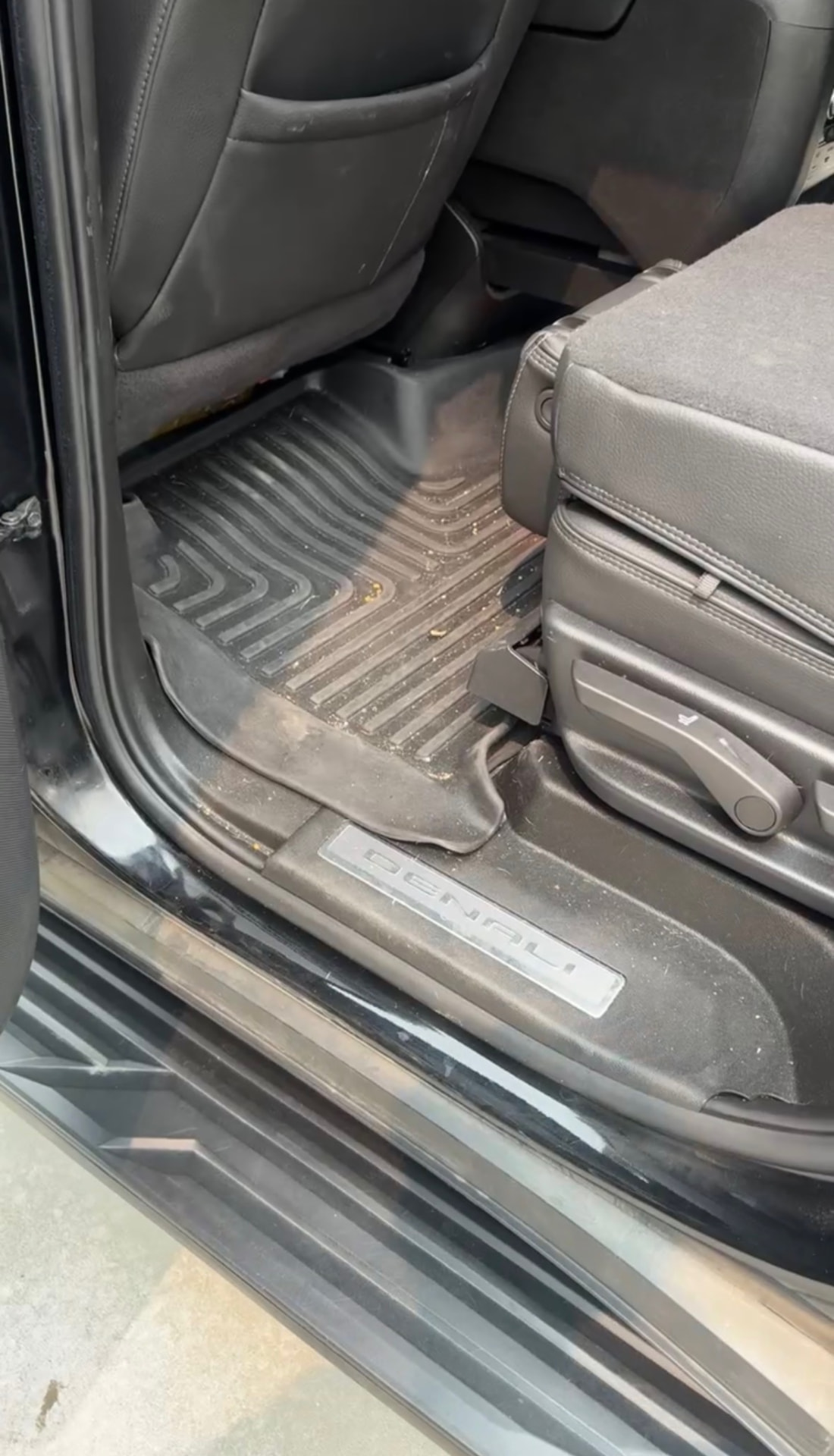 Clean BMW driver interior after detailing in Aurora CO