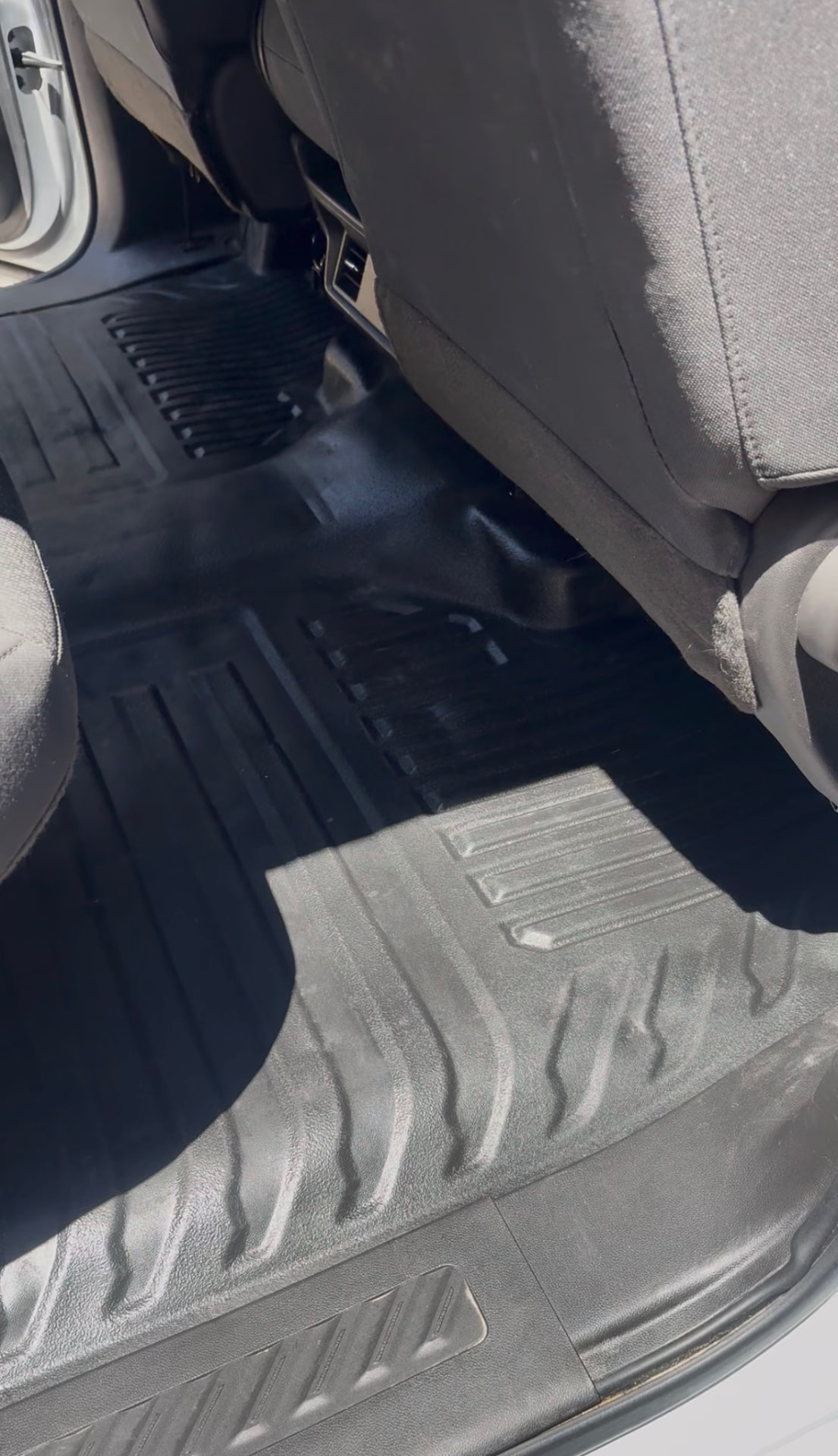 Truck floor and carpet after professional detailing